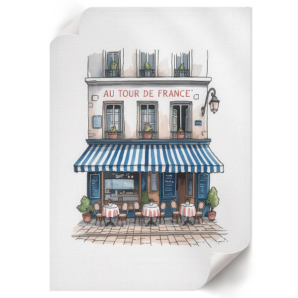 Wall art French cafe