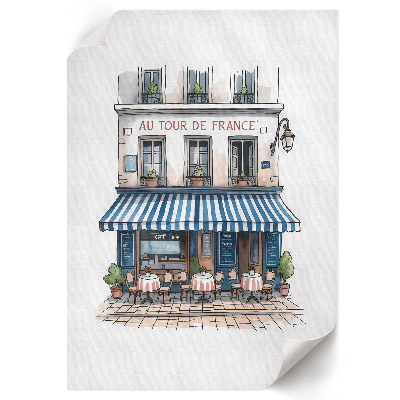 Wall art French cafe