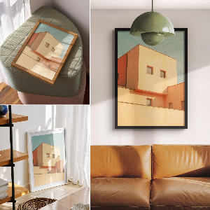 Decorative poster Modern architecture