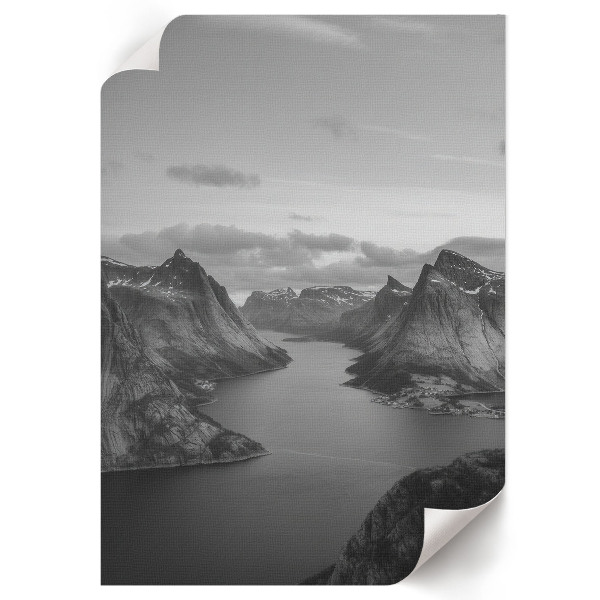Poster of a mountain landscape