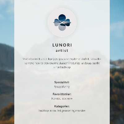 Poster Mountain landscape