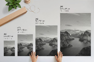 Poster of a mountain landscape