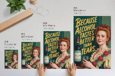 Wall print Vintage wine