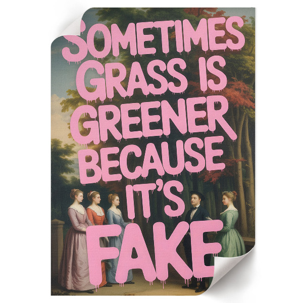 Art print with a classic humor design