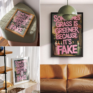Art print with a classic humor design