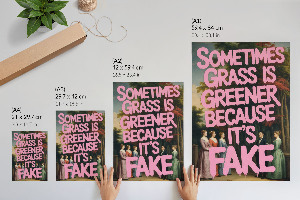 Art print with a classic humor design