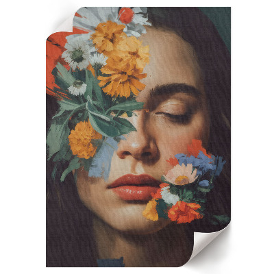 Poster Floral portrait
