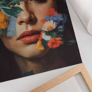 Floral portrait poster