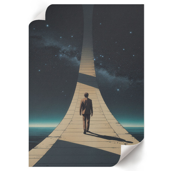 Art print Space journey