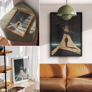 Art print Space journey