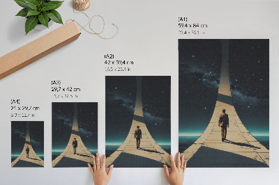 Art print Space journey