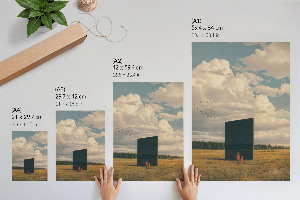 Decorative poster Mysterious monolith