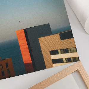 Wall art City and sea