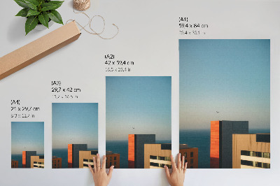 Wall art City and sea