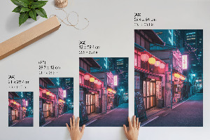 Decorative poster Night city