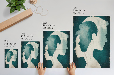 Wall art Facial profiles