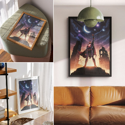 Wall print Superhero at Night