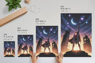 Wall print Superhero at Night