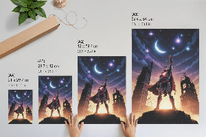 Superhero at Night wall print