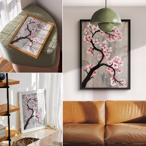 Art print A blooming branch