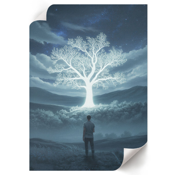 Decorative poster Glowing tree