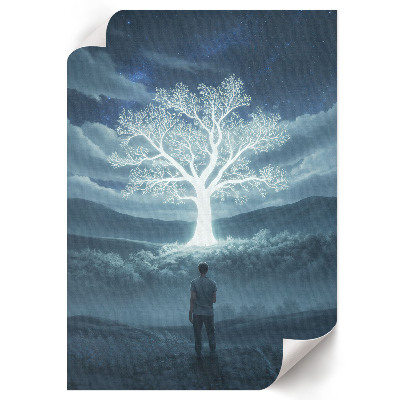 Decorative poster Glowing tree