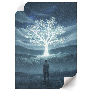 Decorative poster Glowing tree