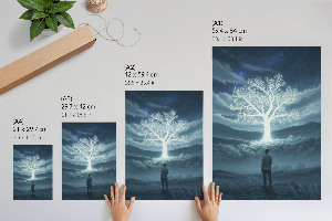 Decorative poster Glowing tree
