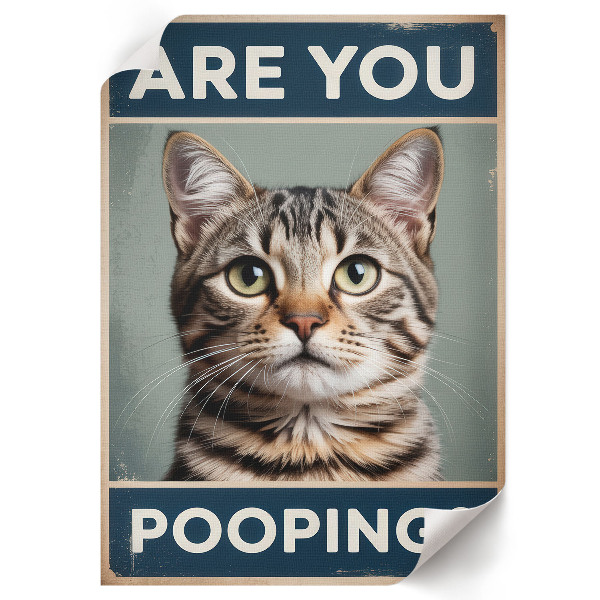 Decorative poster with the text "Are you pooping?"