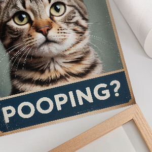 Decorative poster with the text 