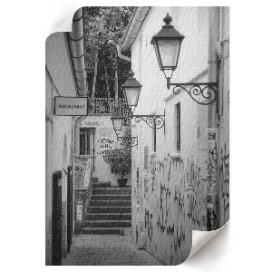 Poster of a city alley