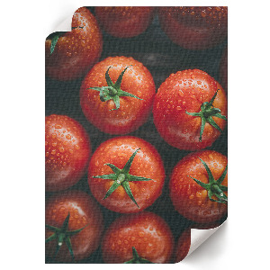 Wall art featuring fresh tomatoes