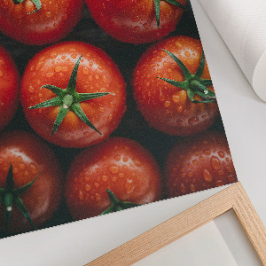 Wall art featuring fresh tomatoes