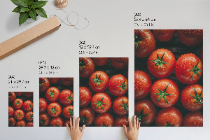 Wall art featuring fresh tomatoes