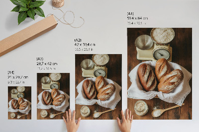 Wall print Rustic kitchen