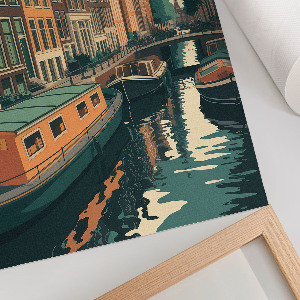 Decorative poster City canal