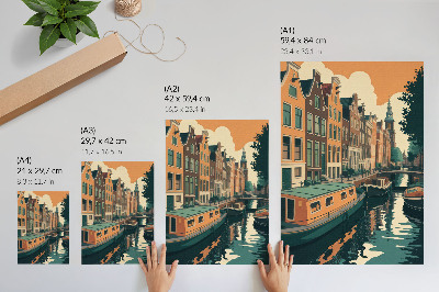 Decorative poster City canal