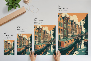 Decorative poster City canal