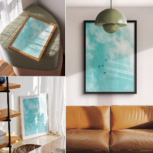 Poster depicting a sky formation