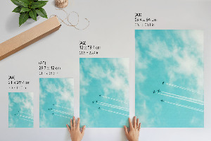 Poster depicting a sky formation