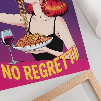 Wall print Eat spaghetti