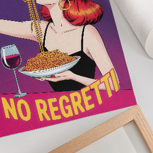 Wall print Eat spaghetti