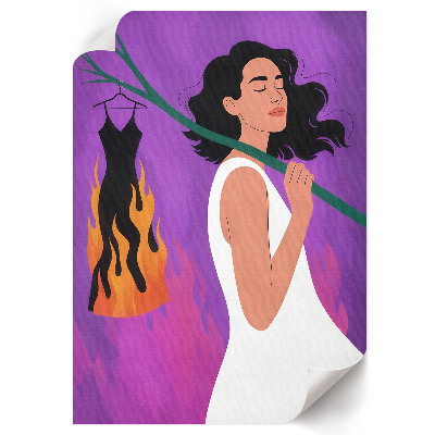 Art print Burning clothes