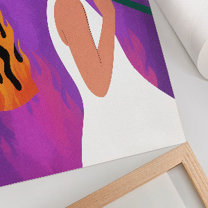 Art print Burning clothes