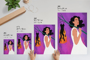 Art print Burning clothes