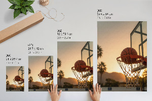 Poster of a basketball game