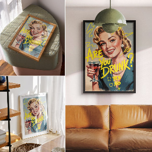 Wall art with the text 