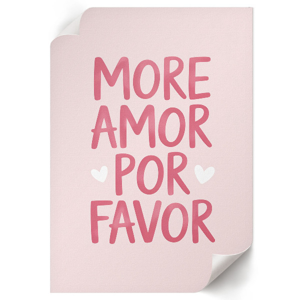 Wall print Love text