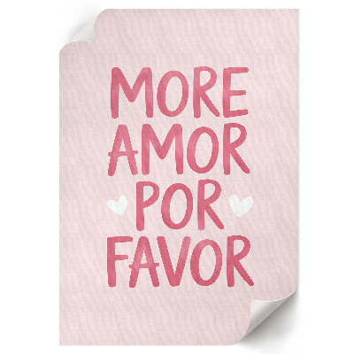 Wall print Love text