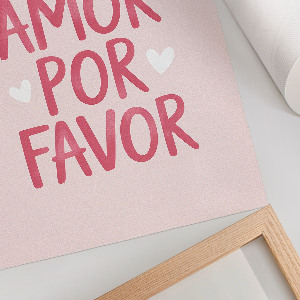 Wall print with the word 